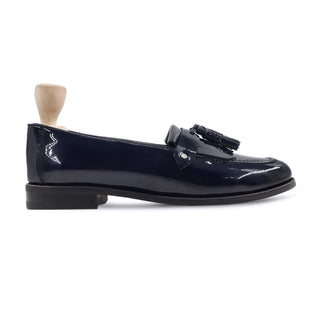 Mervin - Ladies Dark Blue Patent Leather Loafer