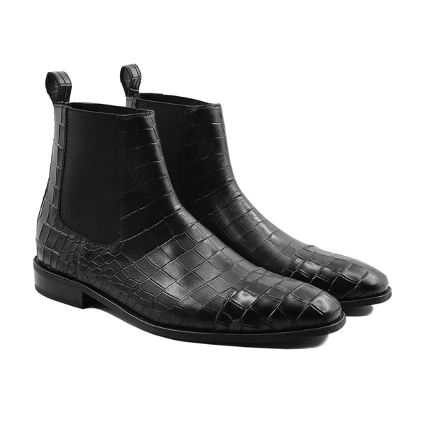 Sumiko - Men's Black Calf Leather Chelsea Boot