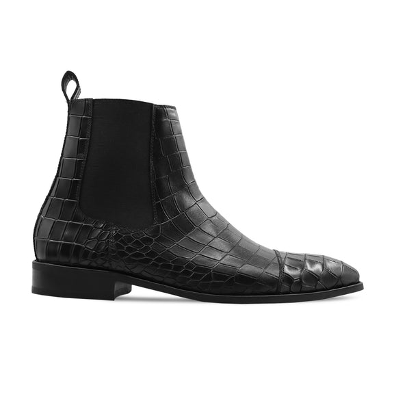 Sumiko - Men's Black Calf Leather Chelsea Boot – Gomila Intersole