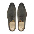 Daphne - Men's Charcoal Grey Kid Suede Derby Shoe