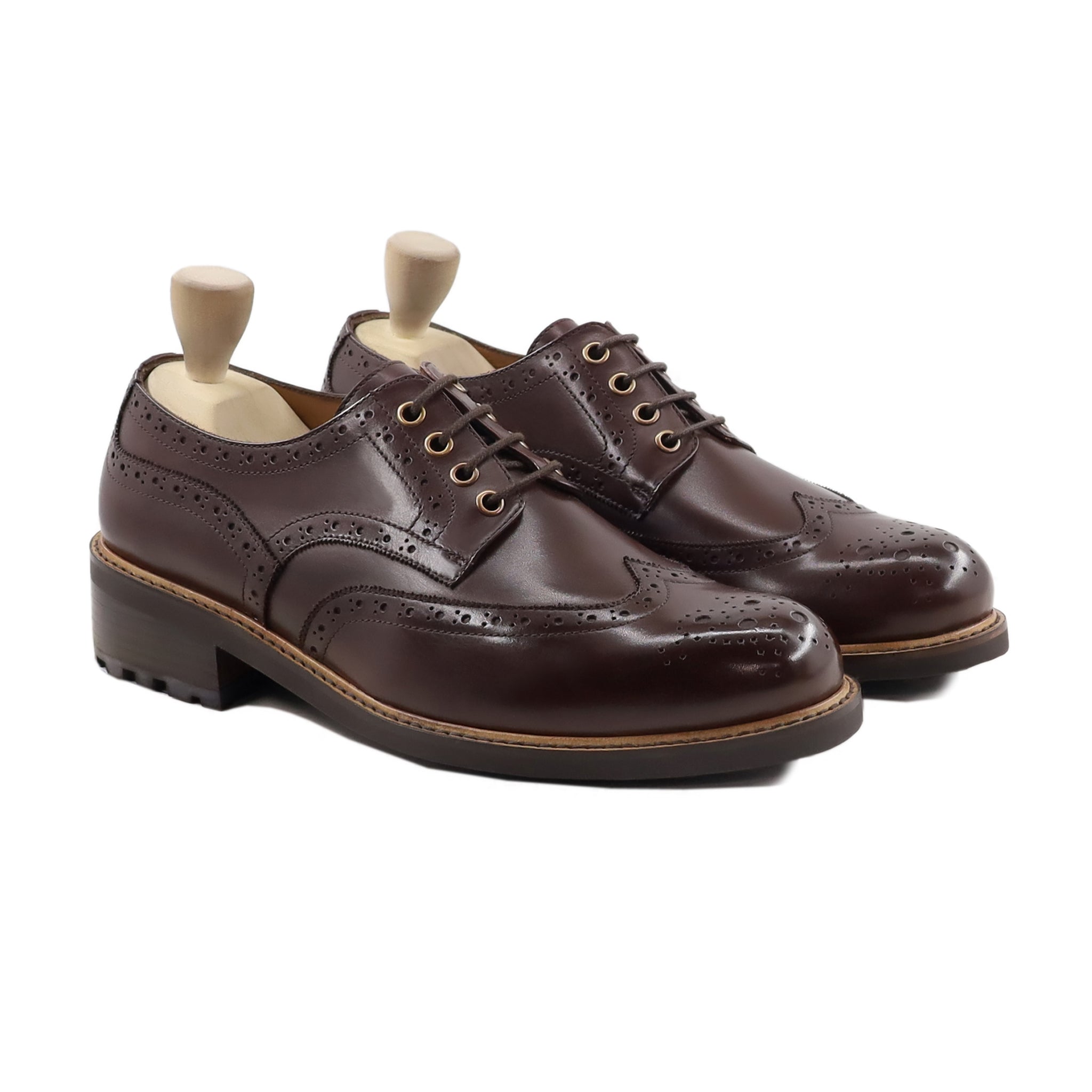 Clarke - Men's Dark Brown Calf Leather Derby Shoe