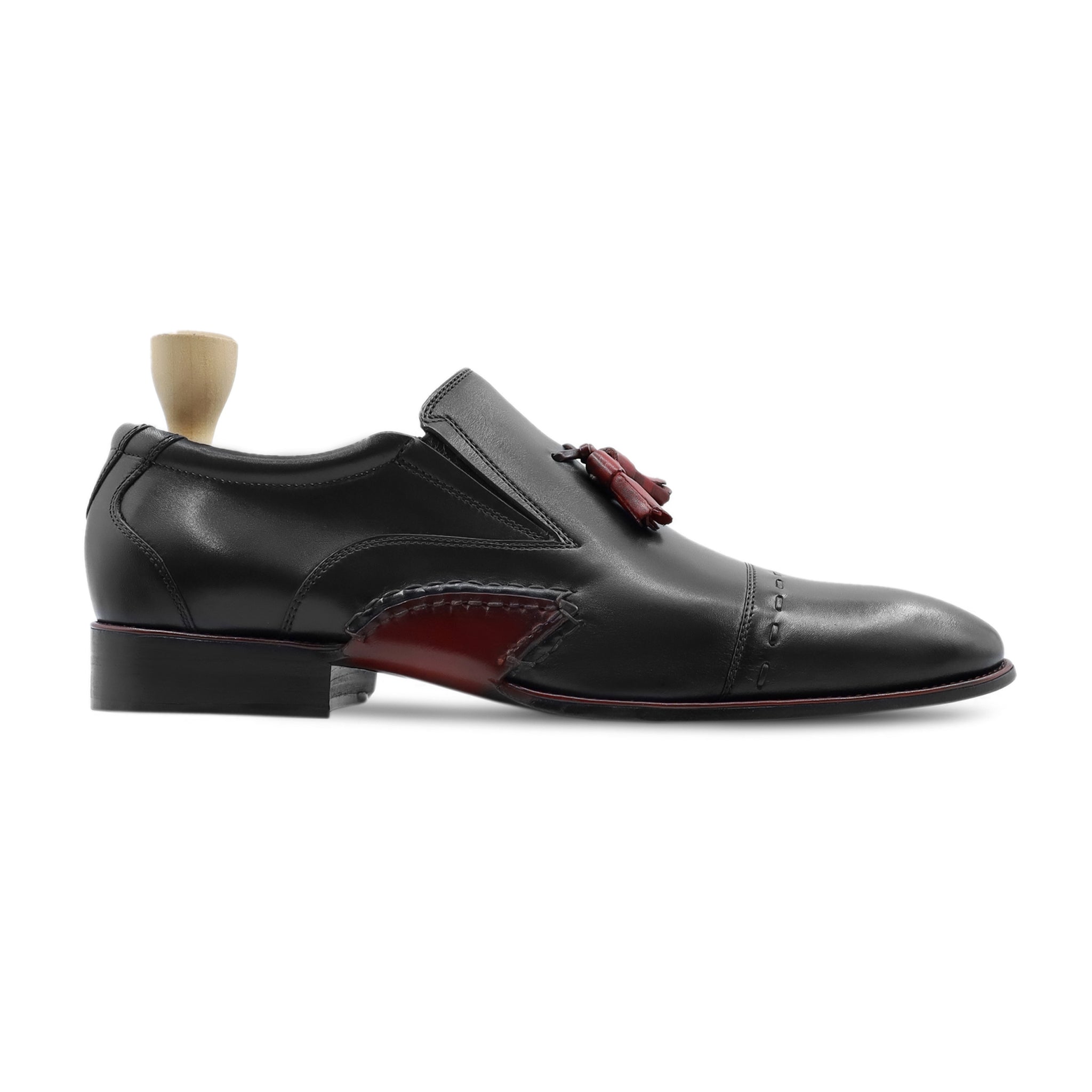 Hirakata - Men's Black Calf Leather Loafer