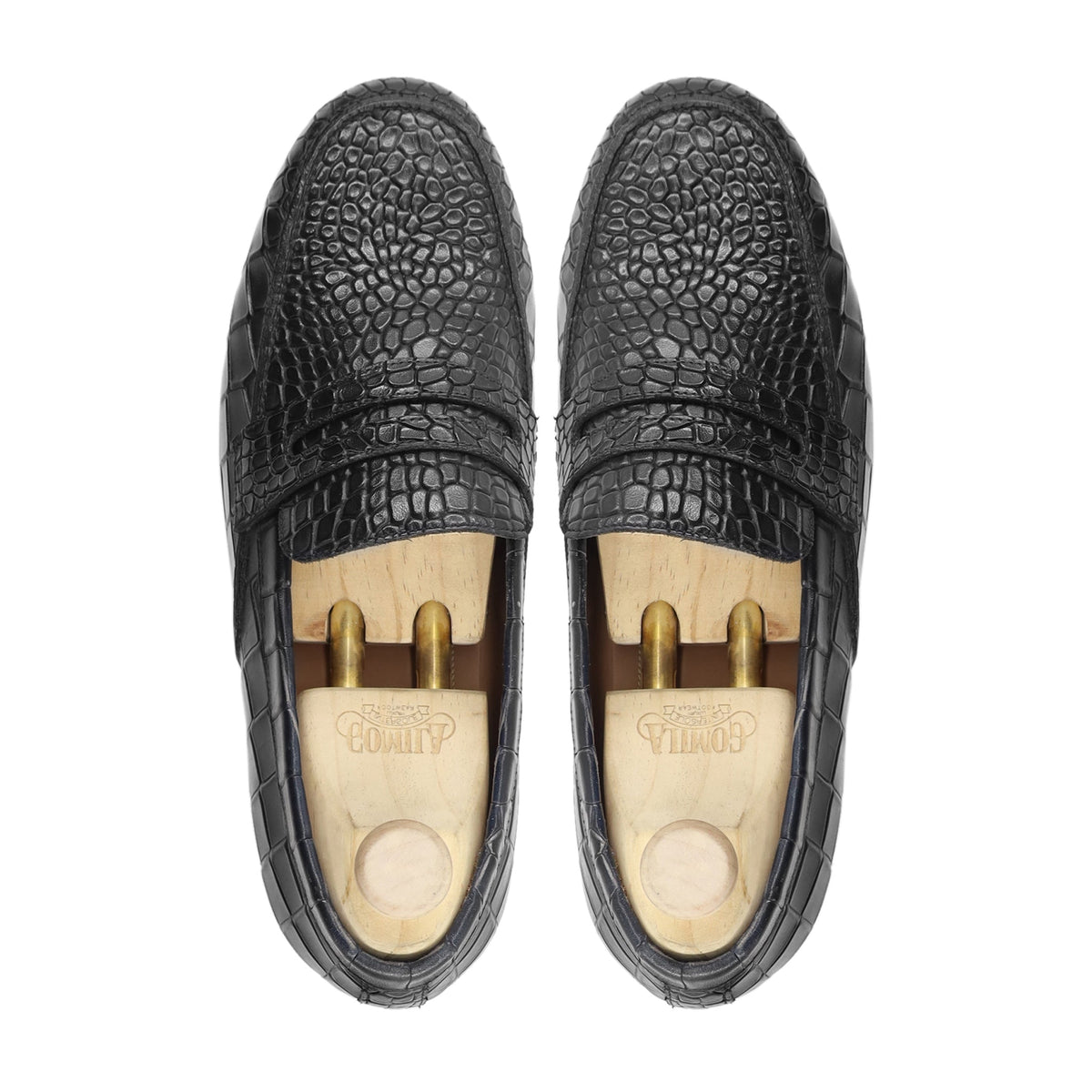 Aleck - Men's Black Calf Leather Loafer