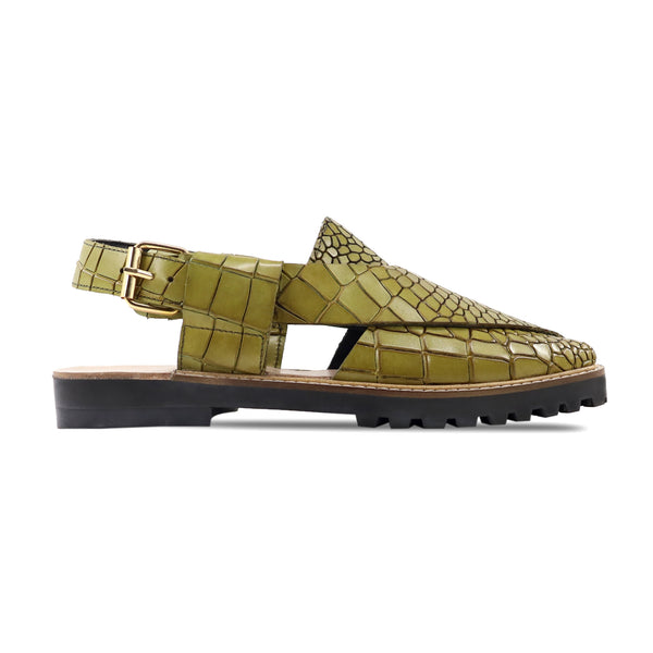 Lawson - Men's Green Patina Calf Leather Sandal