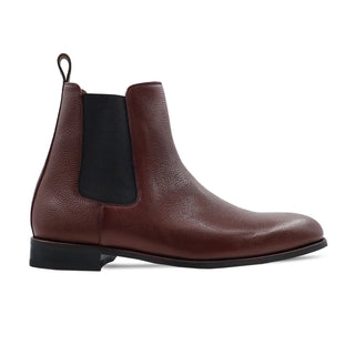 Camellia - Men's Oxblood Pebble Grain Chelsea Boot