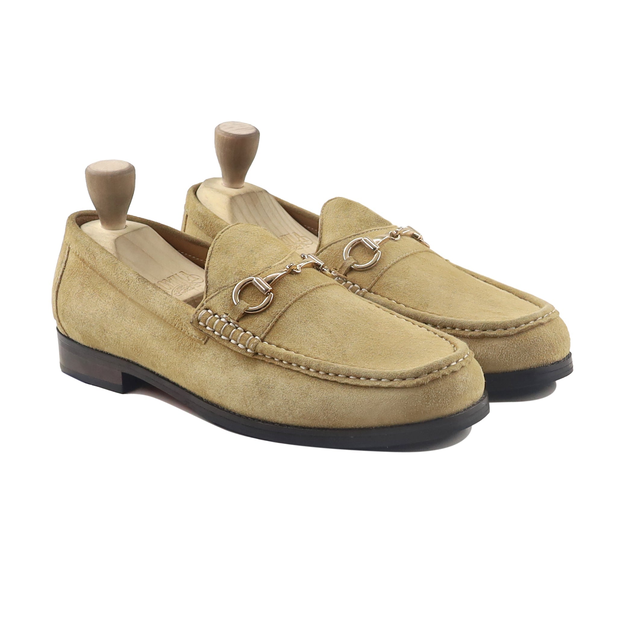 Delbert - Men's Tan Kid Suede Loafer