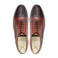 Homyel - Men's Light and Dark Brown Calf Leather Oxford Shoe