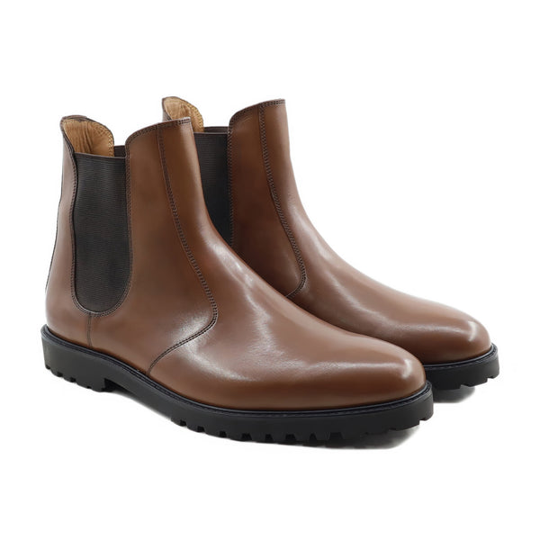 Jamsa - Men's Light Brown Calf Leather Chelsea Boot