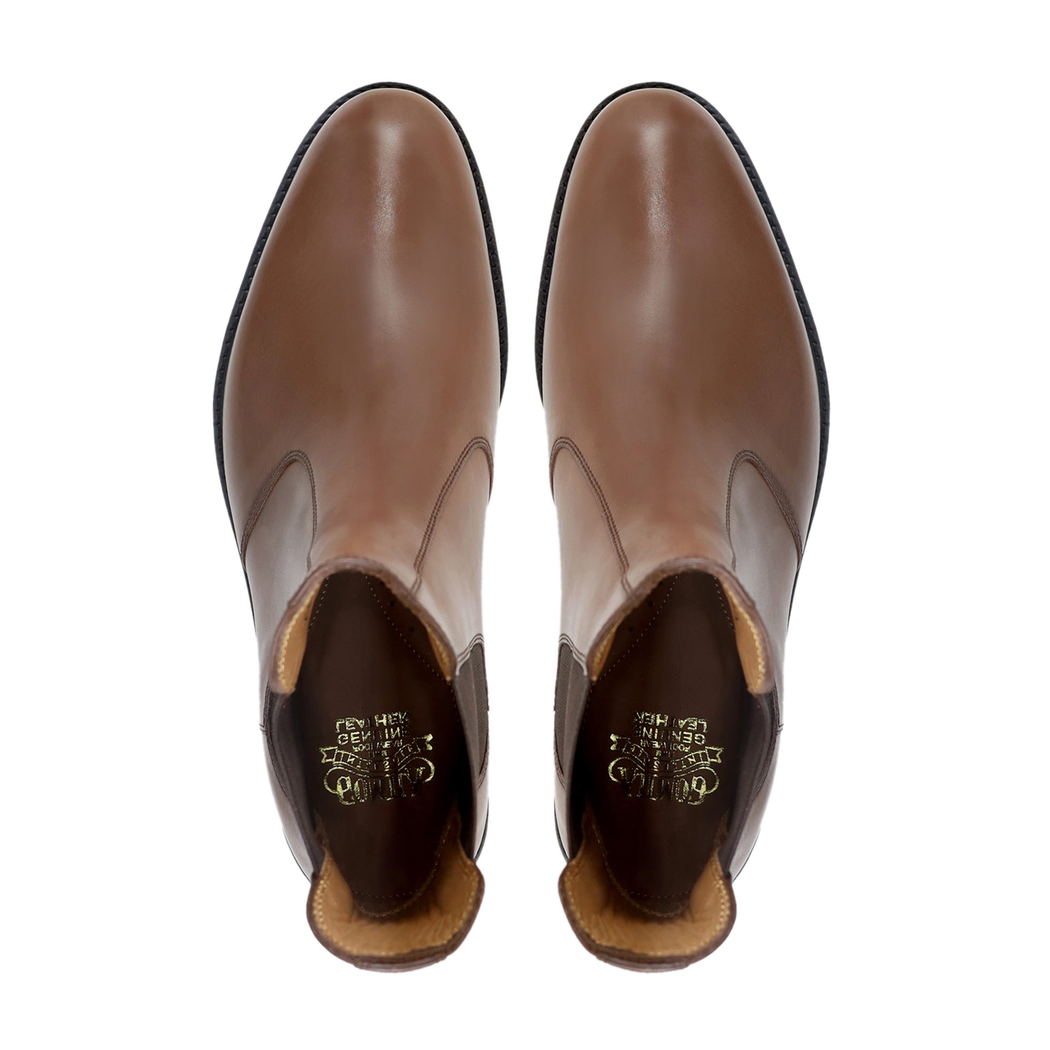 Jamsa - Men's Light Brown Calf Leather Chelsea Boot
