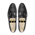 Espoo - Men's Black Pebble Grain Leather Loafer