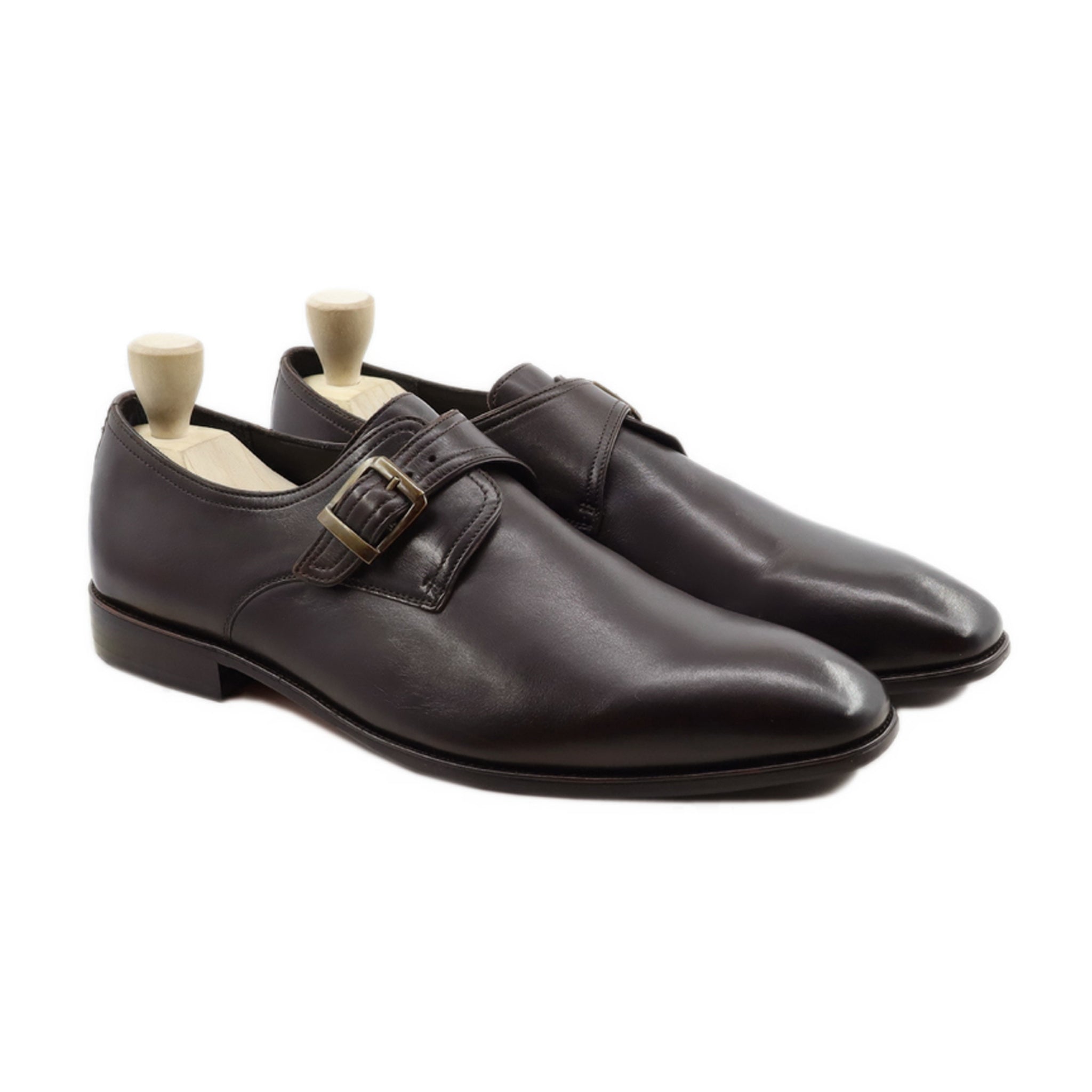 Jonkoping - Men's Dark Brown Calf Leather Single Monkstrap