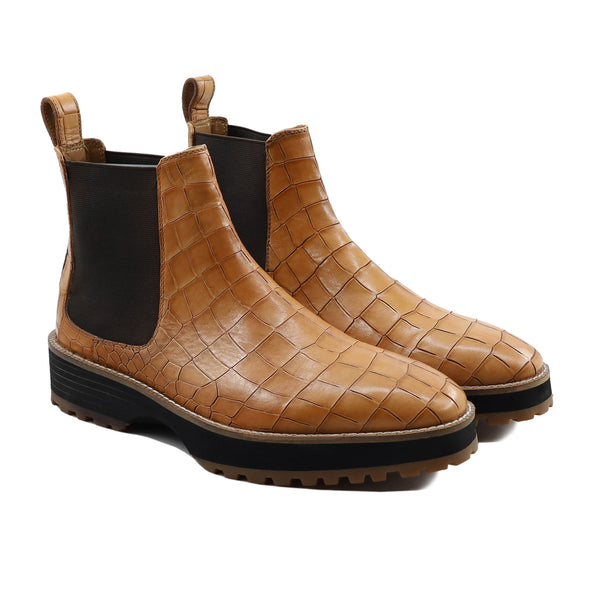 Enstad - Men's Tan Calf Leather Chelsea Boot