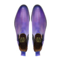 Miskol - Men's Lilac, Indigo and Violet Patina Calf Leather Chelsea Boot