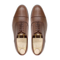 Kotka - Men's Brown Pebble Grain Leather Oxford Shoe