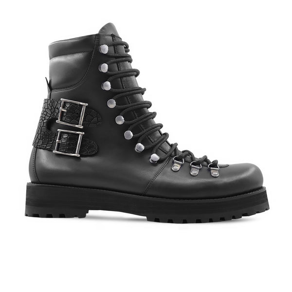Mountain - Men's Black Calf Leather Boot