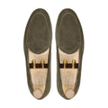 Kyiv - Men's Olive Green Kid Suede Loafer