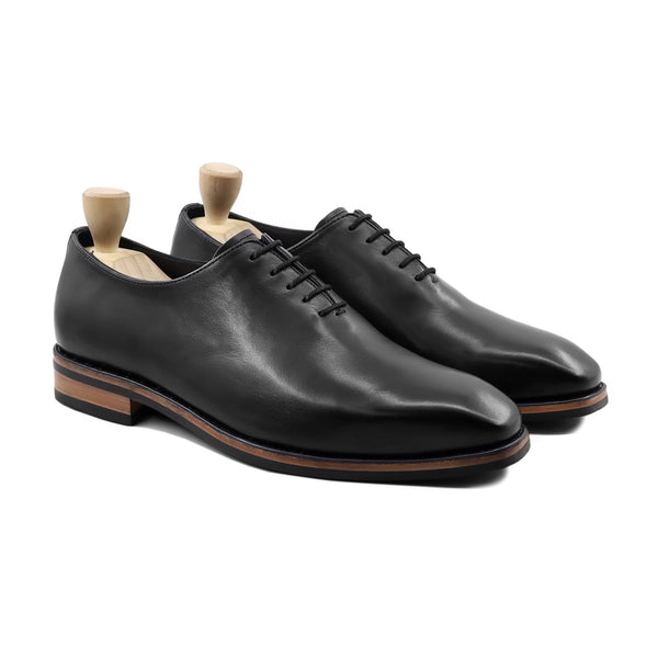 Polt - Men's Black Calf Leather Wholecut Shoe