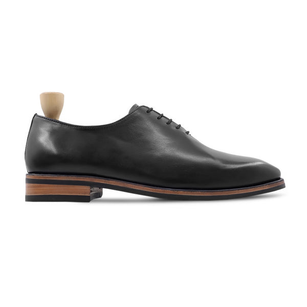 Polt - Men's Black Calf Leather Wholecut Shoe