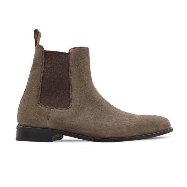 Bochum - Men's Light Brown Kid Suede Chelsea Boot