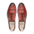 Ales - Men's Orange Tan Calf Leather Oxford Shoe