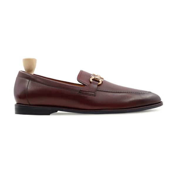 Azzie - Men's Burnished Oxblood Calf Leather Loafer