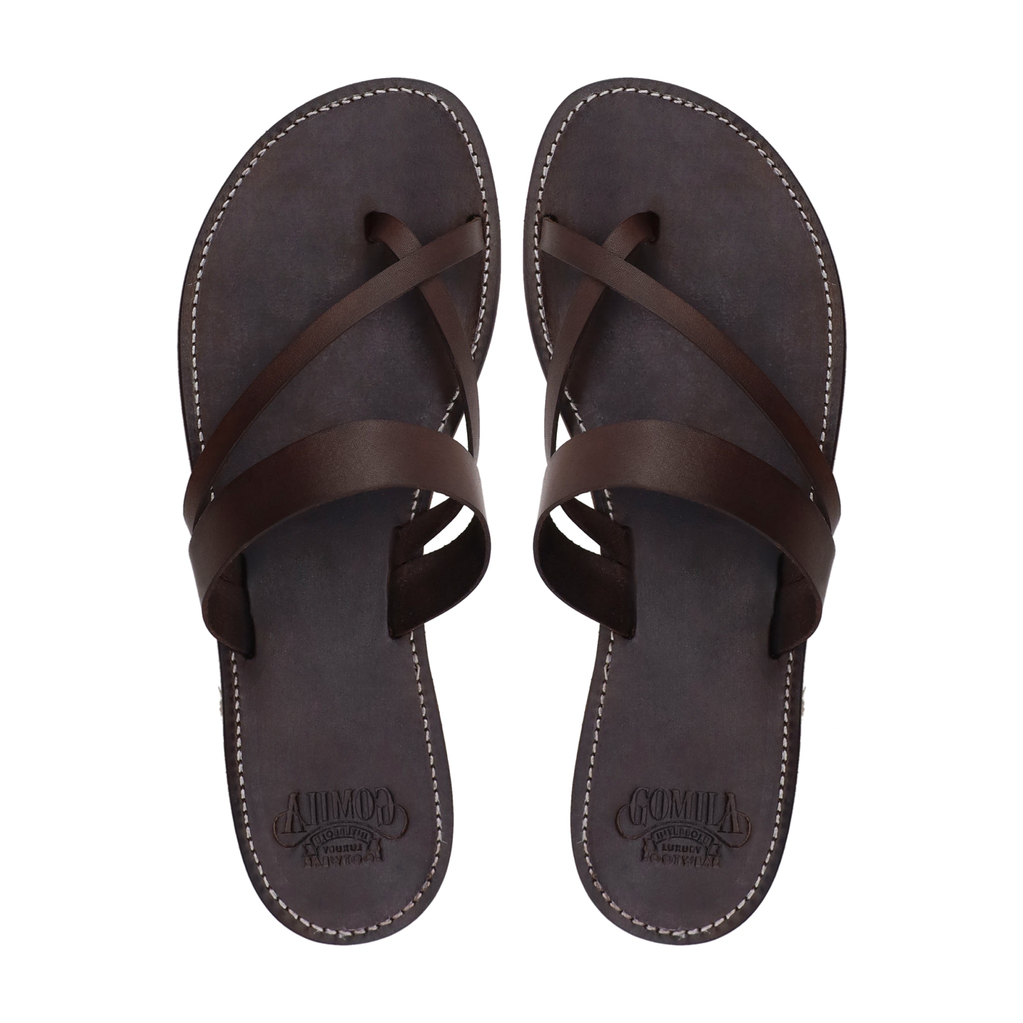 Radovljica - Ladies Dark Brown Calf Leather Slipper