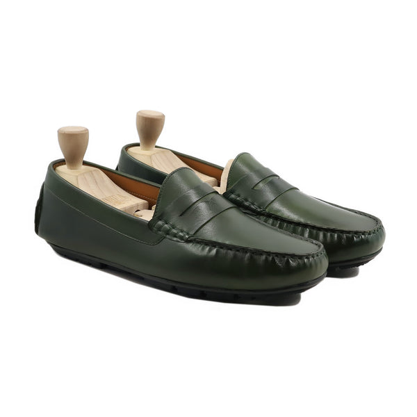 Tuscan - Men's Green Calf Leather Driver Shoe