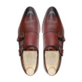 Uzice - Men's Burnished Oxblood Calf Leather Double Monkstrap