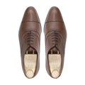 Bregenz - Men's Brown Pebble Grain Leather Oxford Shoe