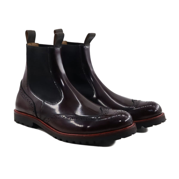 Rygman - Men's Dark Brown Box Leather High Shine Chelsea Boot