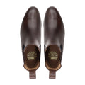 Calen - Men's Dark Brown Pebble Grain Leather Chelsea Boot