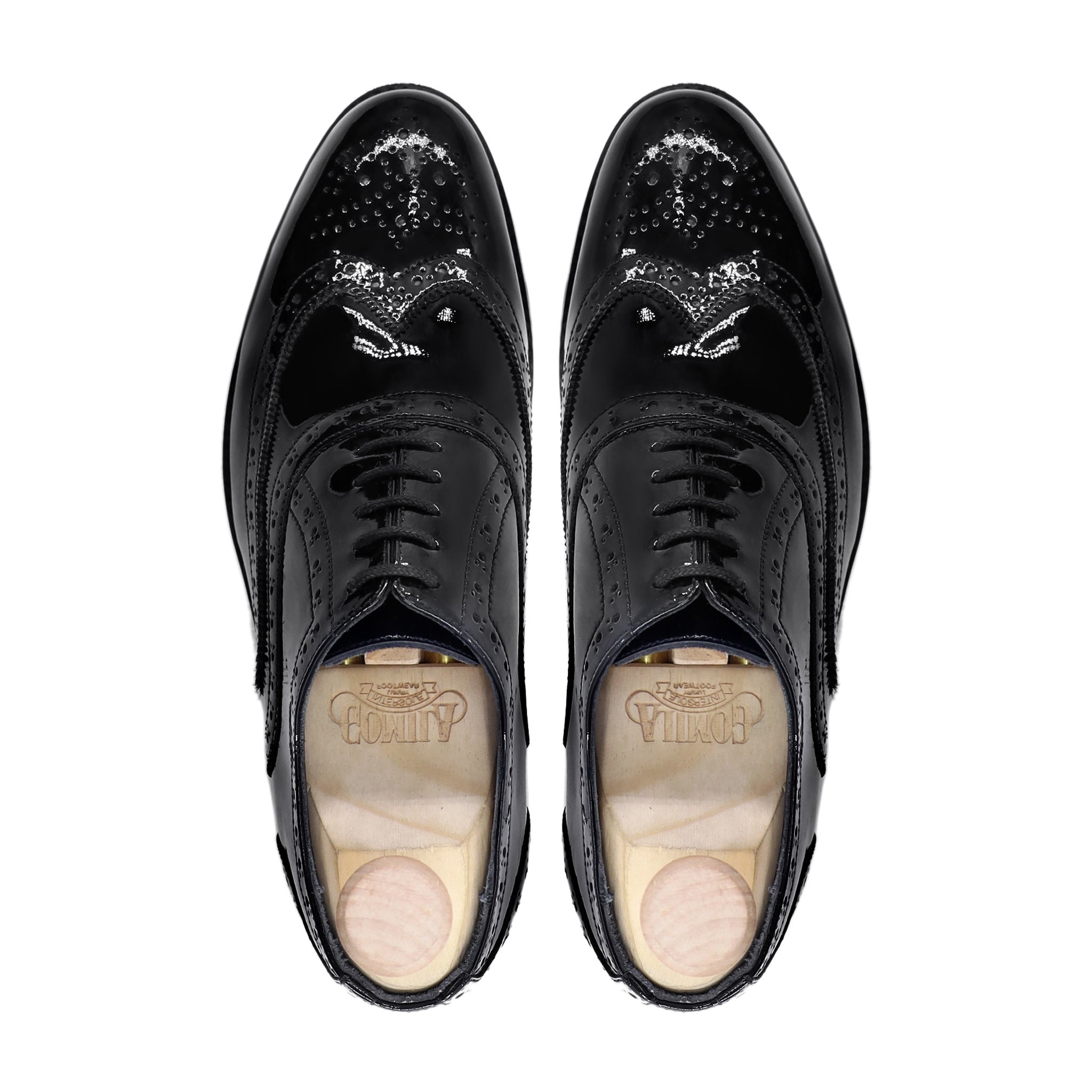 Lache - Men's Black Patent Leather Oxford Shoe