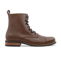 Matti - Men's Brown Pebble Grain Leather Boot