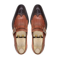 Ilkay - Men's Tan and Dark Brown Calf Leather Loafer