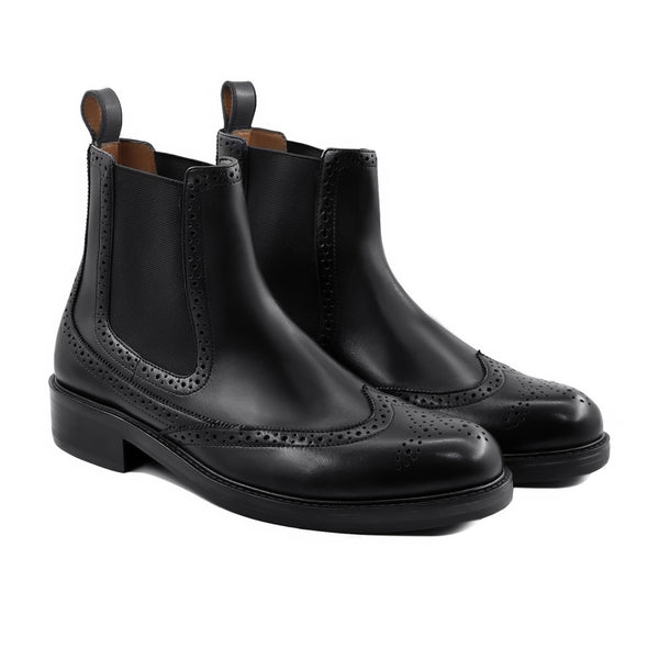 Sevilen - Men's Black Calf Leather Chelsea Boot