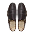 Nuray - Men's Dark Brown Calf Leather Double Monkstrap