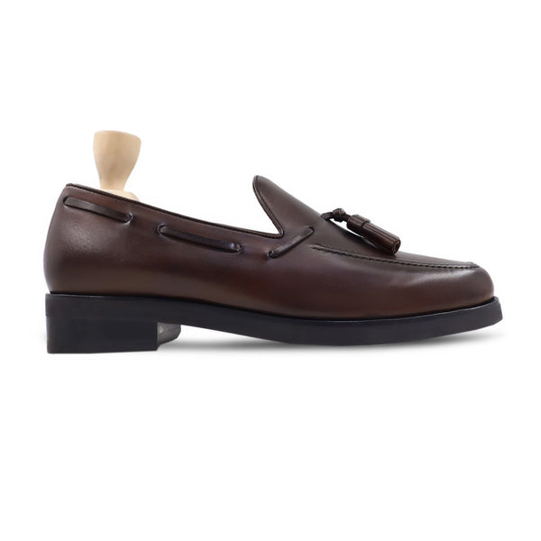 Erryn - Men's Dark Brown Calf Leather Loafer