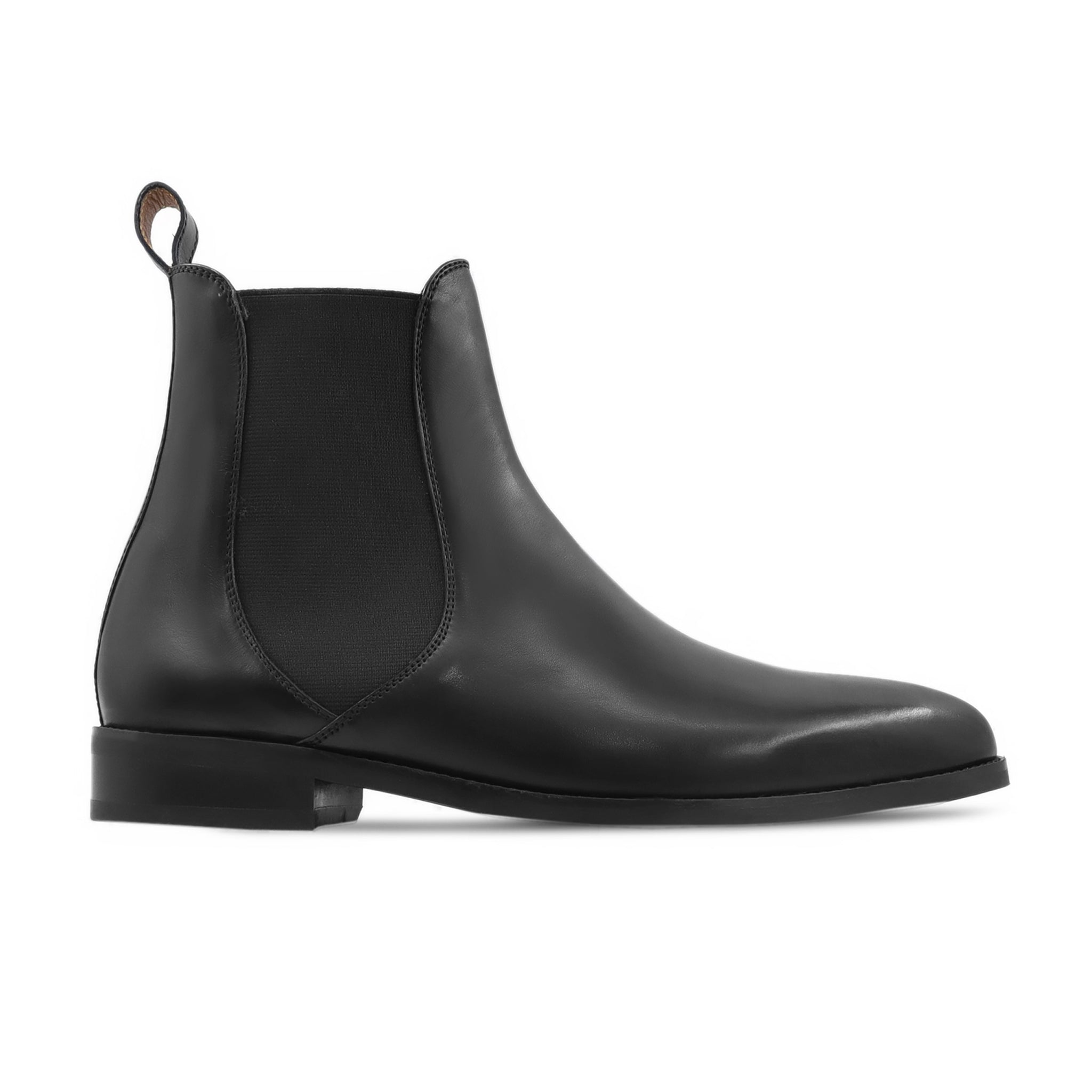 Ginisa - Men's Black Calf Leather Chelsea Boot