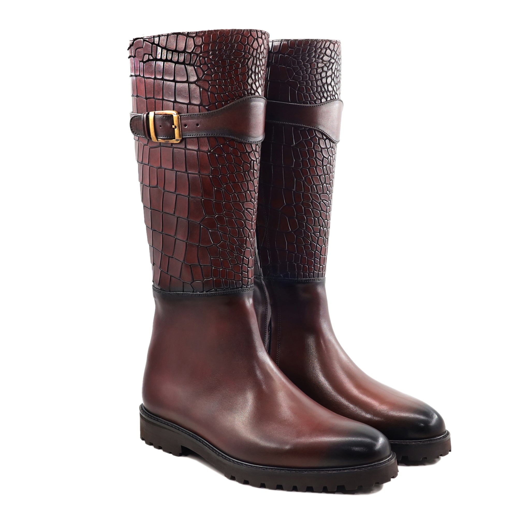 Benedi - Men's Oxblood Calf Leather Boot