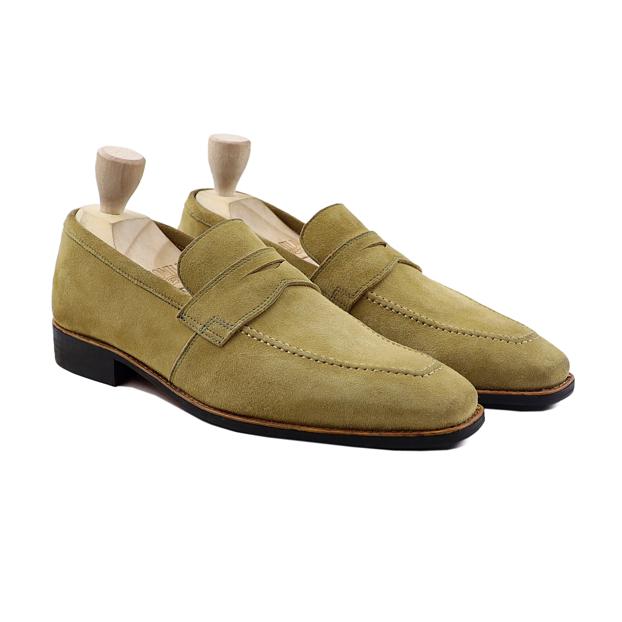 Dimai - Men's Tan Kid Suede Loafer