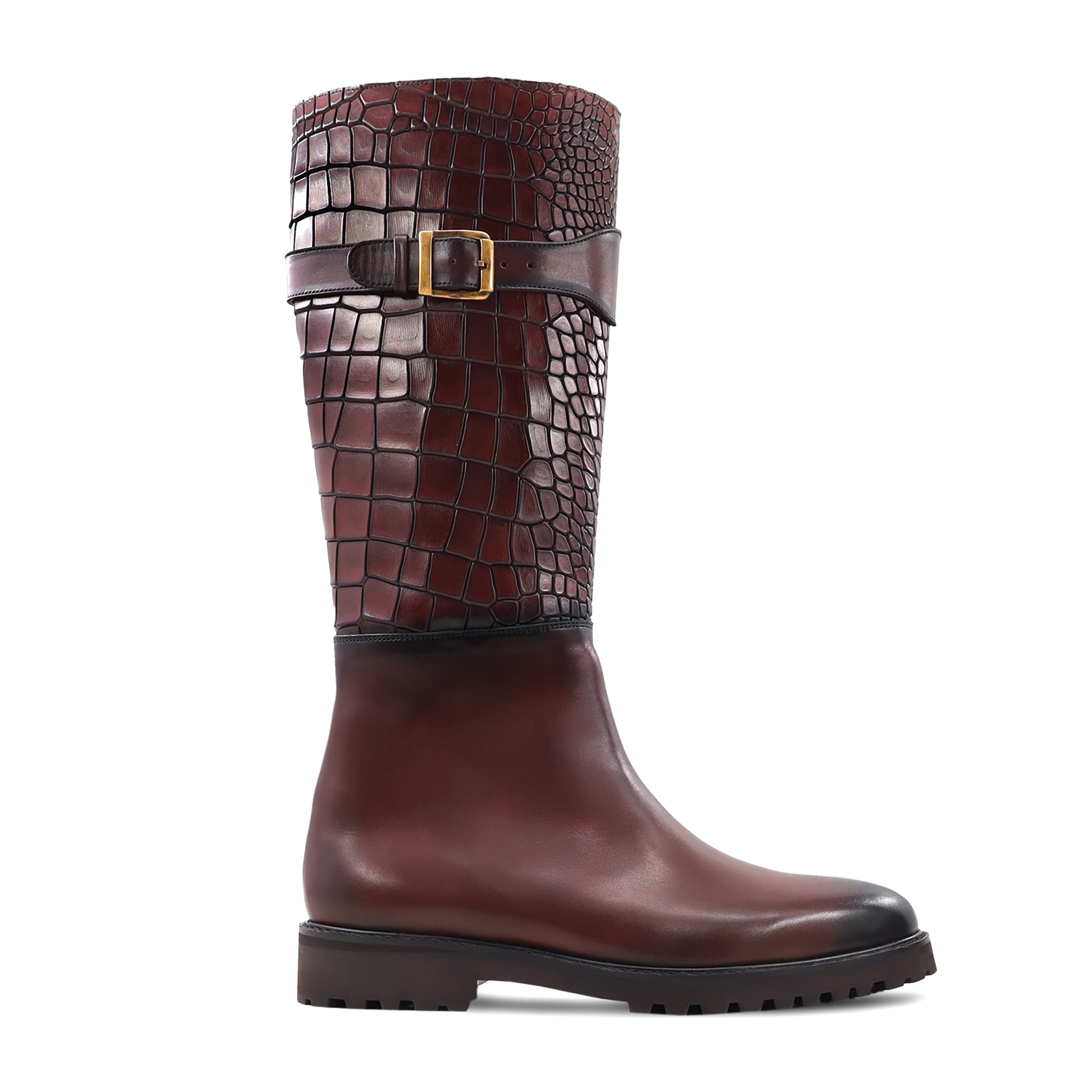 Benedi - Men's Oxblood Calf Leather Boot