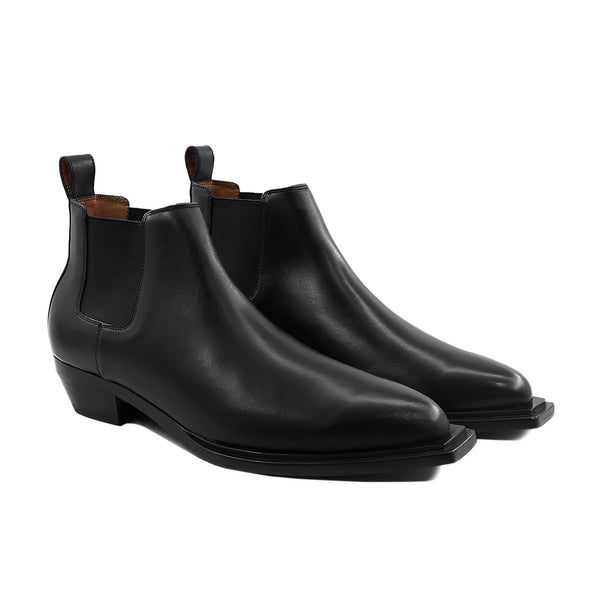 Zane - Men's Black Calf Leather Chelsea Boot