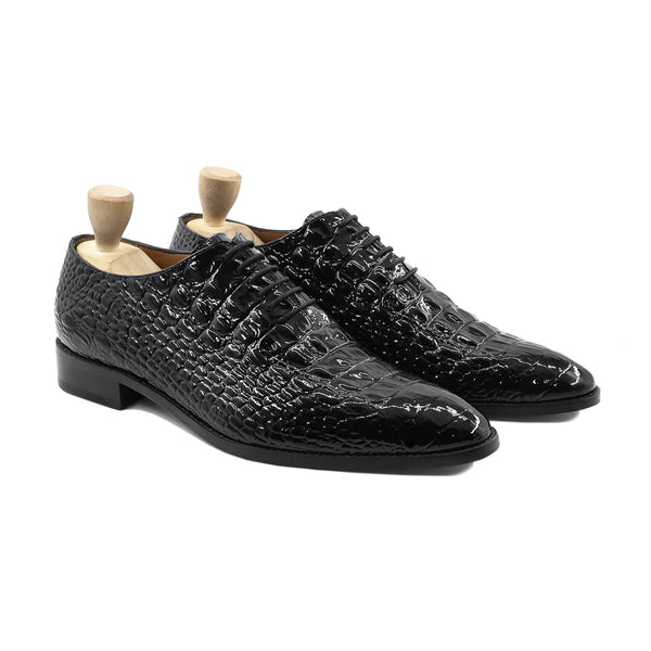 Oren - Men's Black Calf Leather Wholecut Shoe