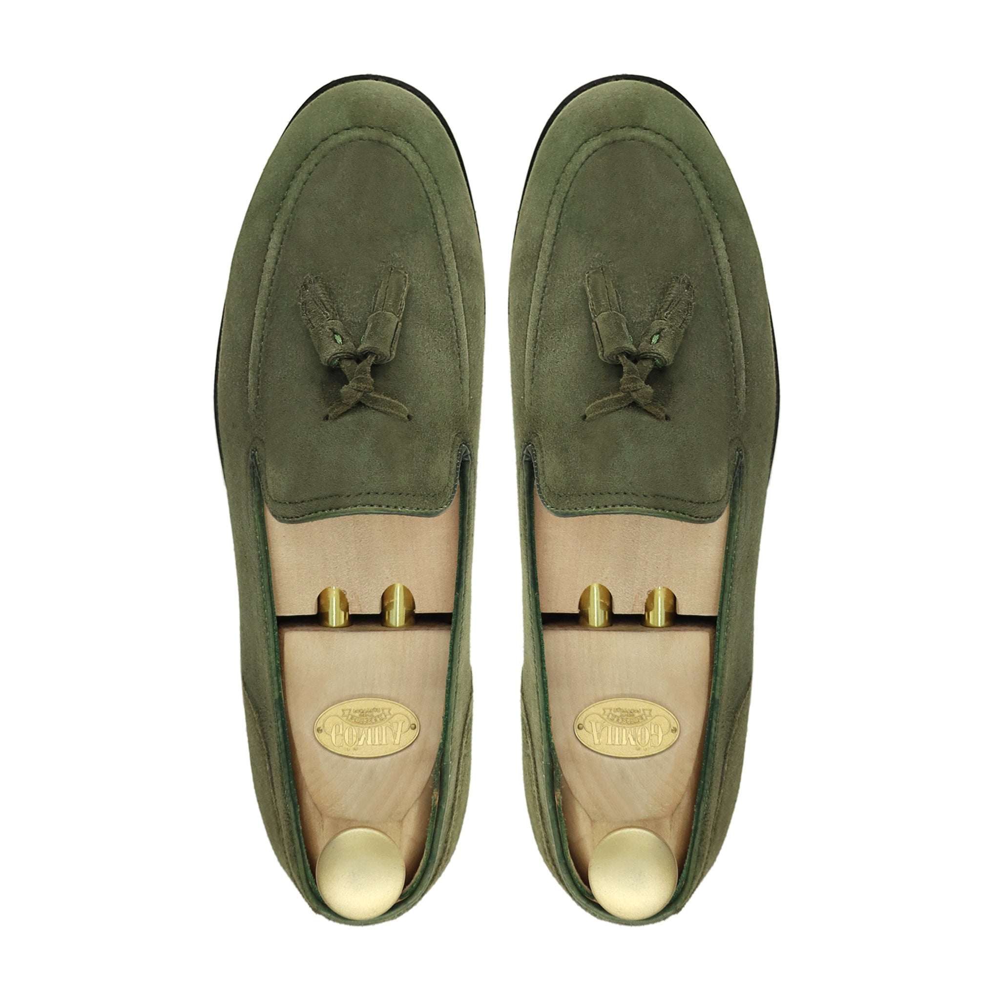 Palmer - Men's Olive Green Suede Loafer