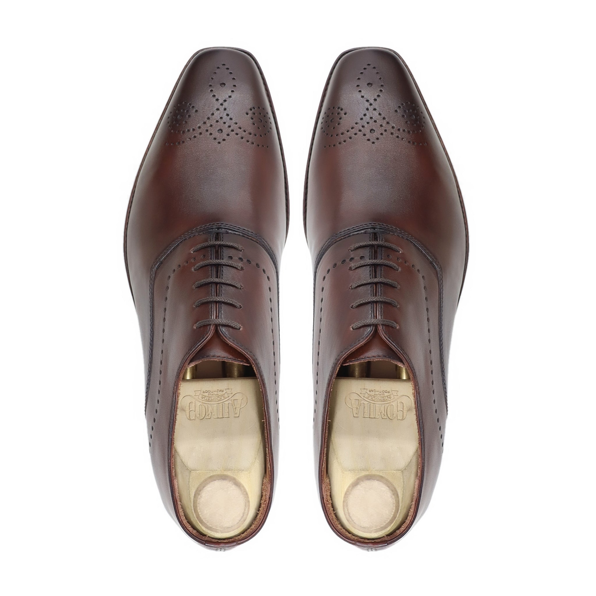 Yuki - Men's Brown Calf Leather  Oxford Shoe