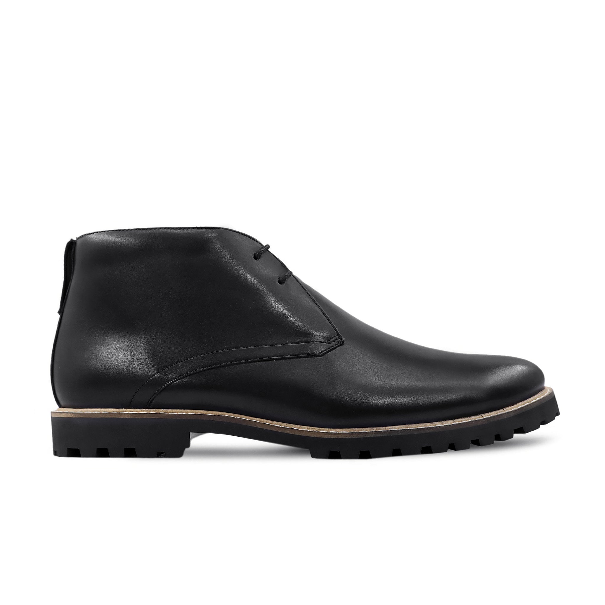 Serissa - Men's Black Calf Leather Chukka Boot