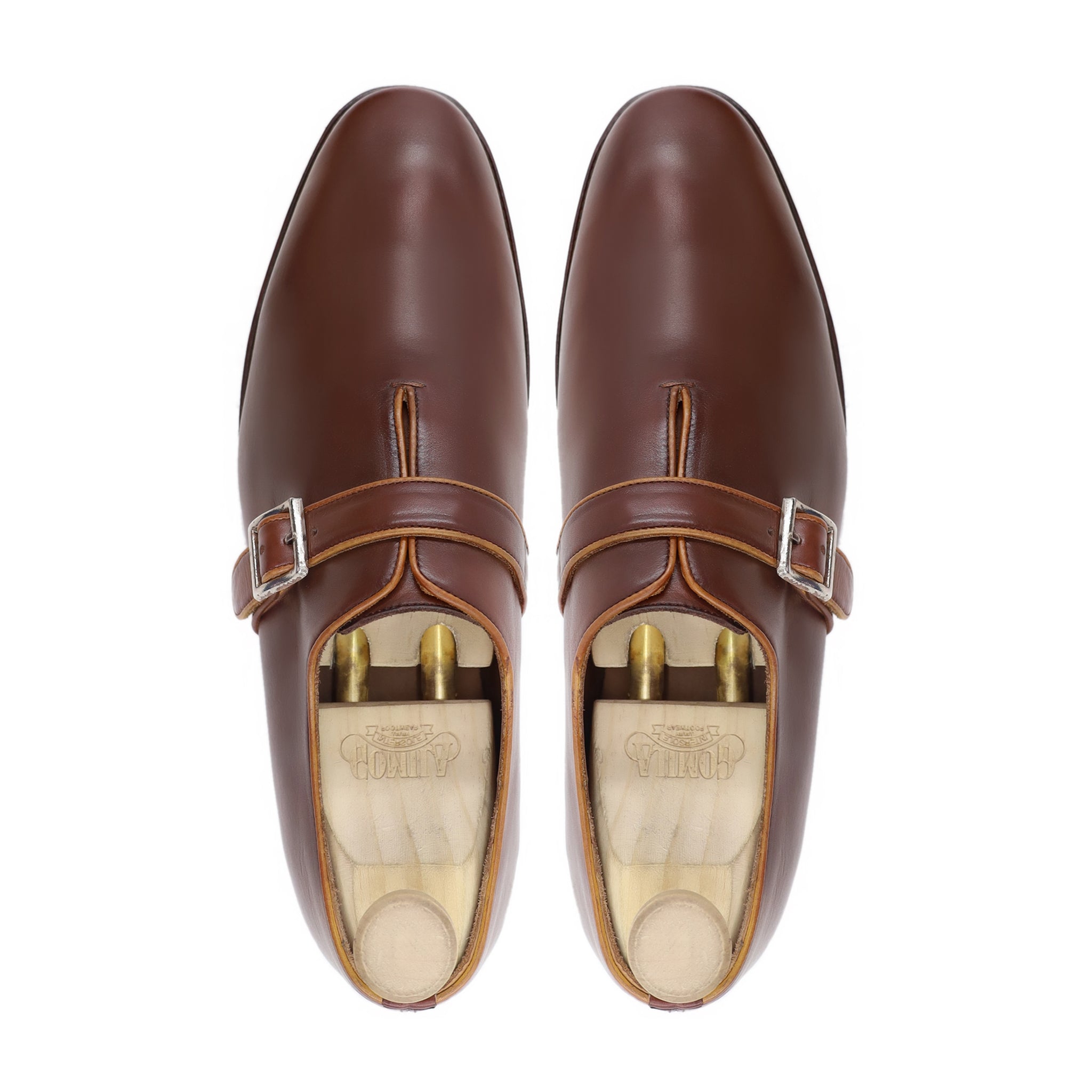 Vidnoye - Men's Dark Brown Calf Leather Single Monkstrap