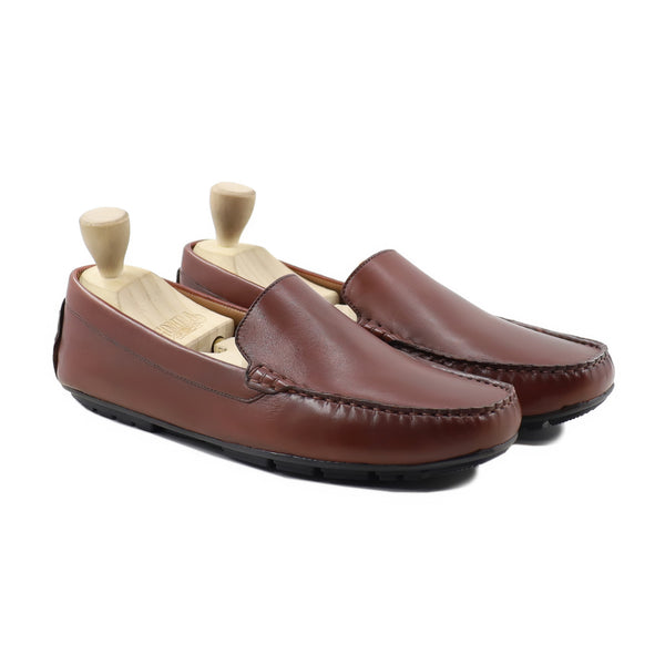 Yemva - Men's Brown Calf Leather Driver Shoe