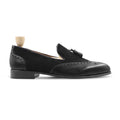 Kstovo - Men's Black Calf and Kid Suede Loafer