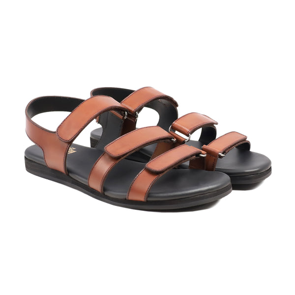 Kailan - Men's Tan Calf Leather Sandal